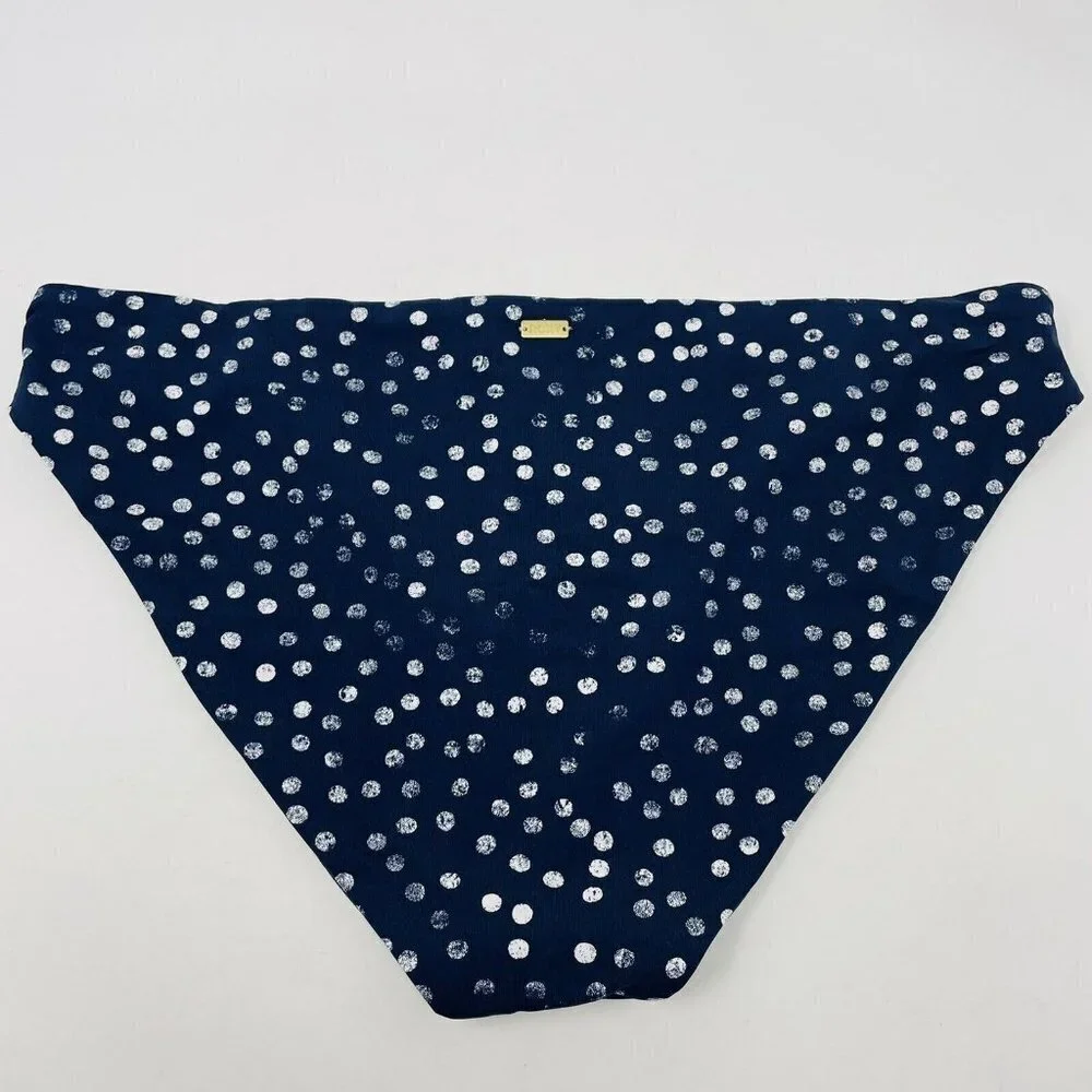Roxy Juniors Size XL Polka Dot Printed Beach‎ Classics Full Bikini Bottoms 726